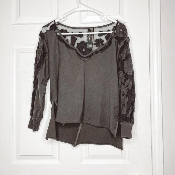 Free People Tops - Free People New Romantics lace long sleeve tee